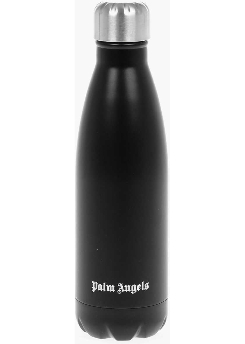 Palm Angels Logoed Thermal Save The Ocean Bottle Black