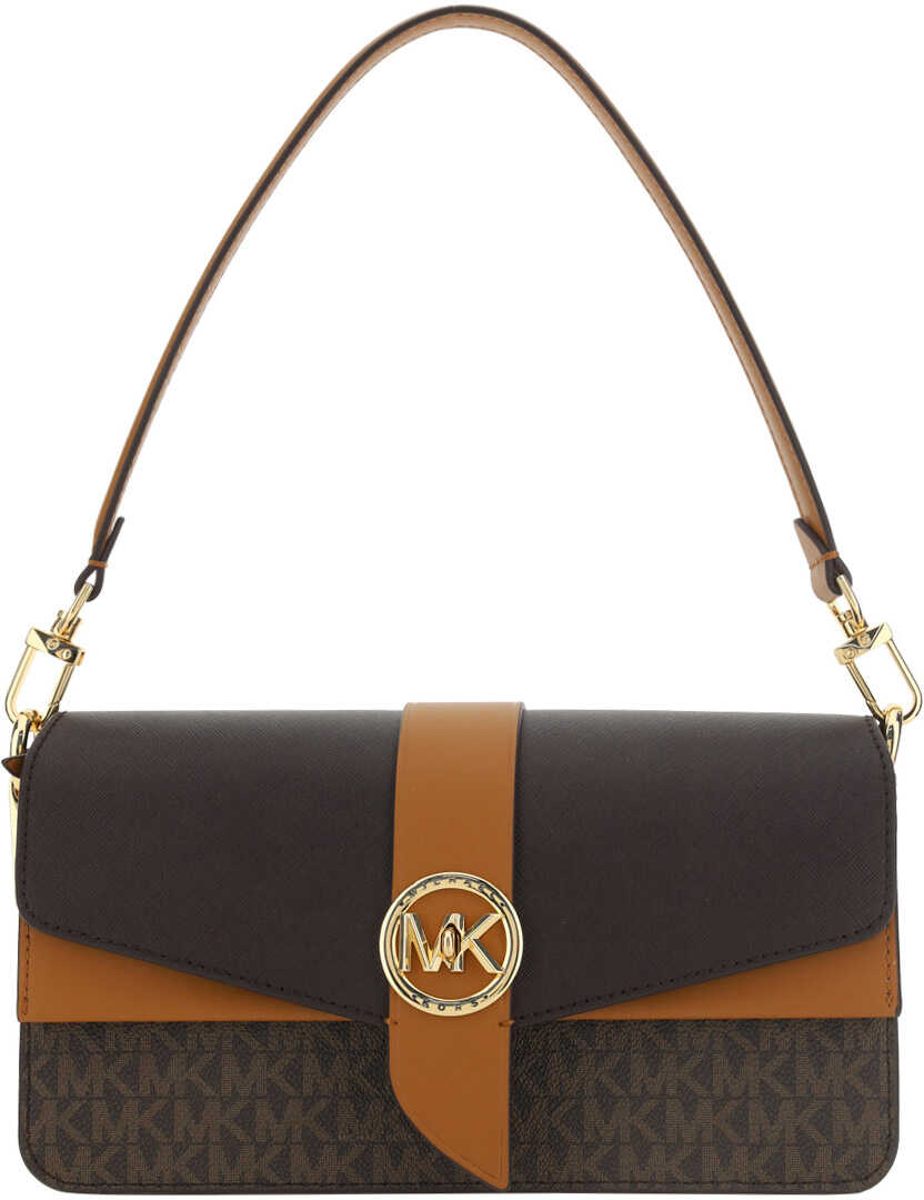 Michael Kors Greenwich Shoulder Bag BRN/ACORN