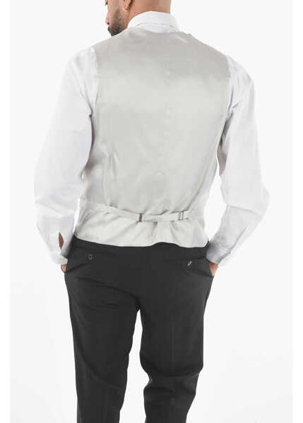 Veste costum CORNELIANI Cc Collection Double Breasted Cerim. Reward Waistcoat Gray Barbati (BM 9587405) 2