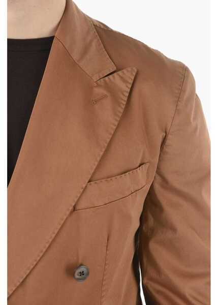Costume CORNELIANI Cc Collection Double-Breasted Suit With Two Vents And Peak L Brown Barbati (BM 9587414) 3