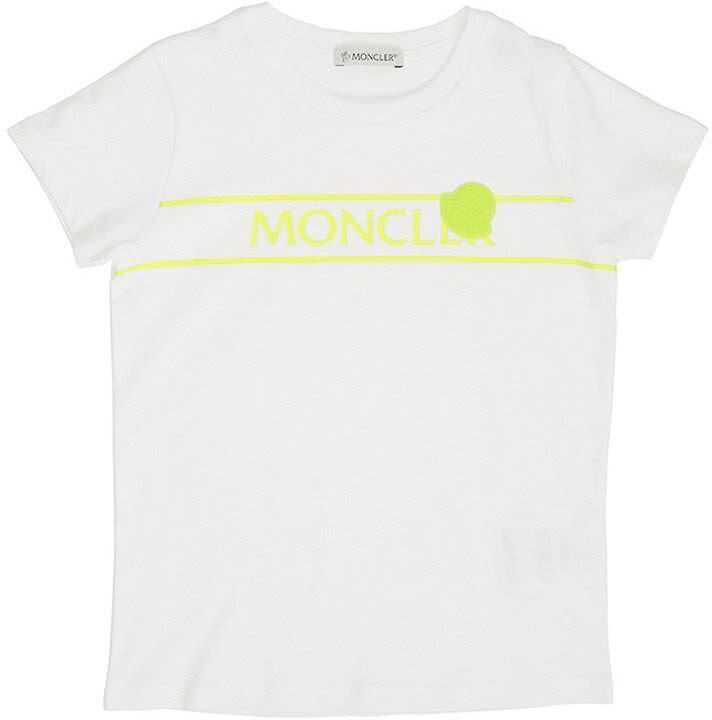 Moncler Girls Cotton T-Shirt WHITE