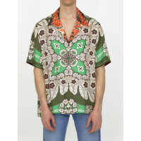 Camasi Silk Twill Bowling Shirt Barbati