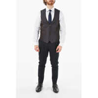Veste pentru Barbati - Veste costum CORNELIANI Silk 4-Buttons Academy Cerimonia Waistcoat Brown Barbati (BM 9590933) - B-mall.ro