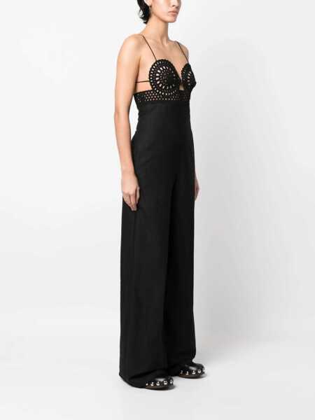 Salopete Stella McCartney Sangallo Bustier Jumpsuit BLACK Femei (BM 9592496) 3