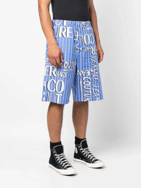 Pantaloni scurti Versace Jeans Couture Bermuda With Logo AZURE Barbati (BM 9594521) 3