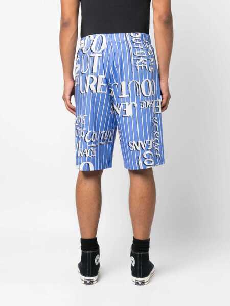 Pantaloni scurti Versace Jeans Couture Bermuda With Logo AZURE Barbati (BM 9594521) 4