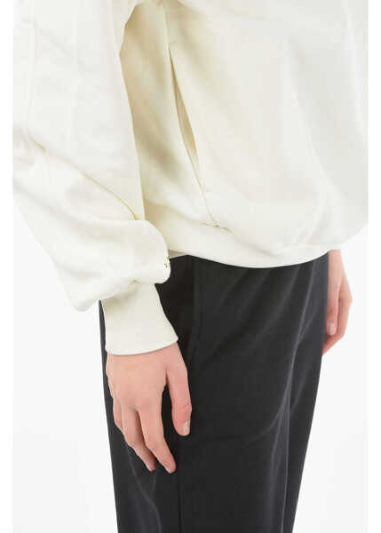 Hanorace Converse All Star Chuck Taylor Fleeced Cotton Hoodie White Femei (BM 9595409) 3