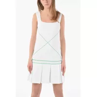 Imbracaminte Dama pagina 672 - Rochii scurte Bottega Veneta Square Neckline Mini Tennis Dress White Femei (BM 9595421) - B-mall.ro