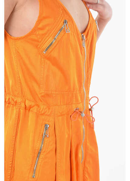 Rochii scurte Bottega Veneta Full Zip Closure Mini Utility Dress Orange Femei (BM 9596681) 3