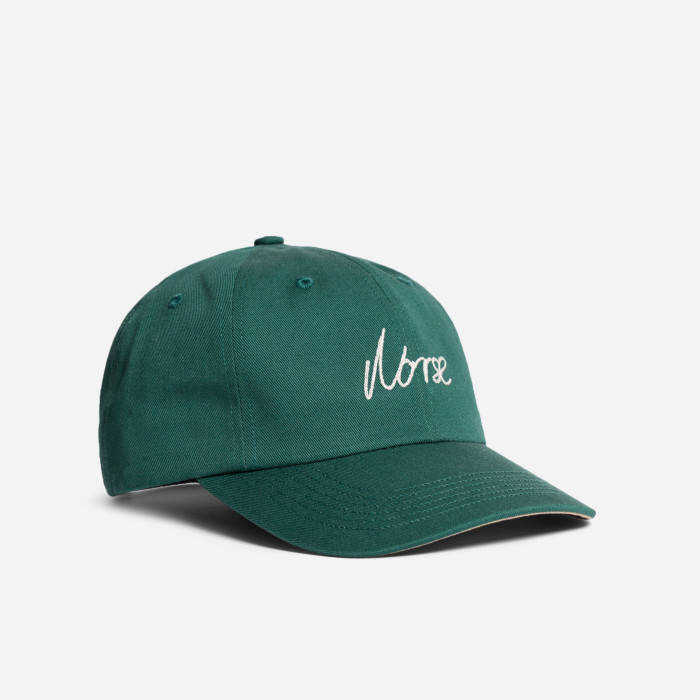 Norse Projects Hat Chainstitch Logo Twill Cap N80-0123 8112 GREEN