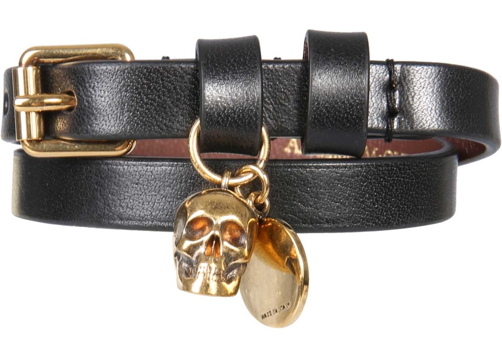 Alexander McQueen Double Twist Bracelet BLACK