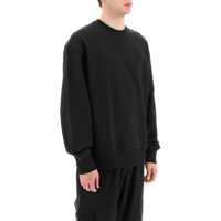 Bluze Crewneck Sweatshirt With Rubberized Logo Print On Sleeve Barbati
