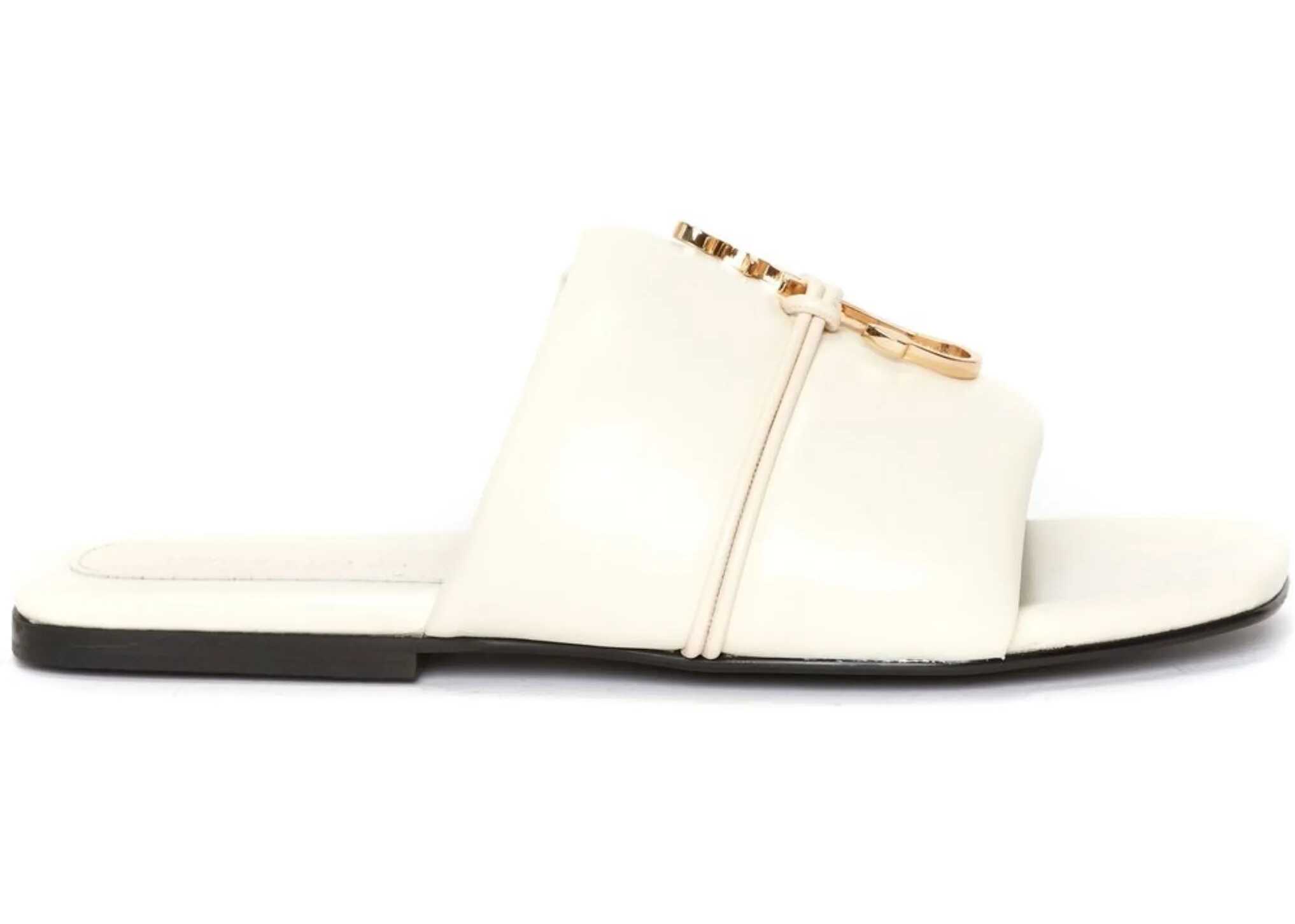 JW Anderson Slide Sandal With Logo IVORY