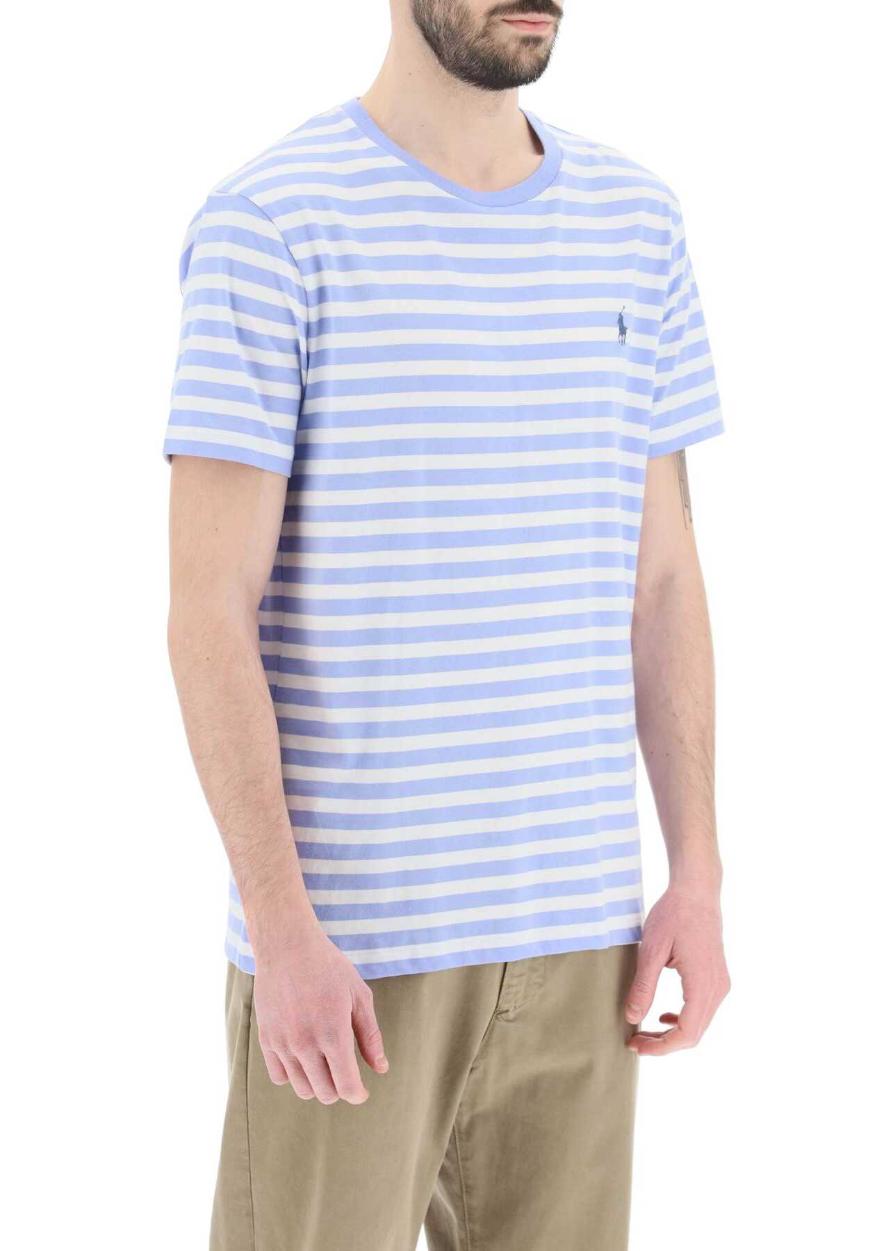 Ralph Lauren Striped Classic Shirt With Logo Embroidery LAFAYETTE BLUE WHITE