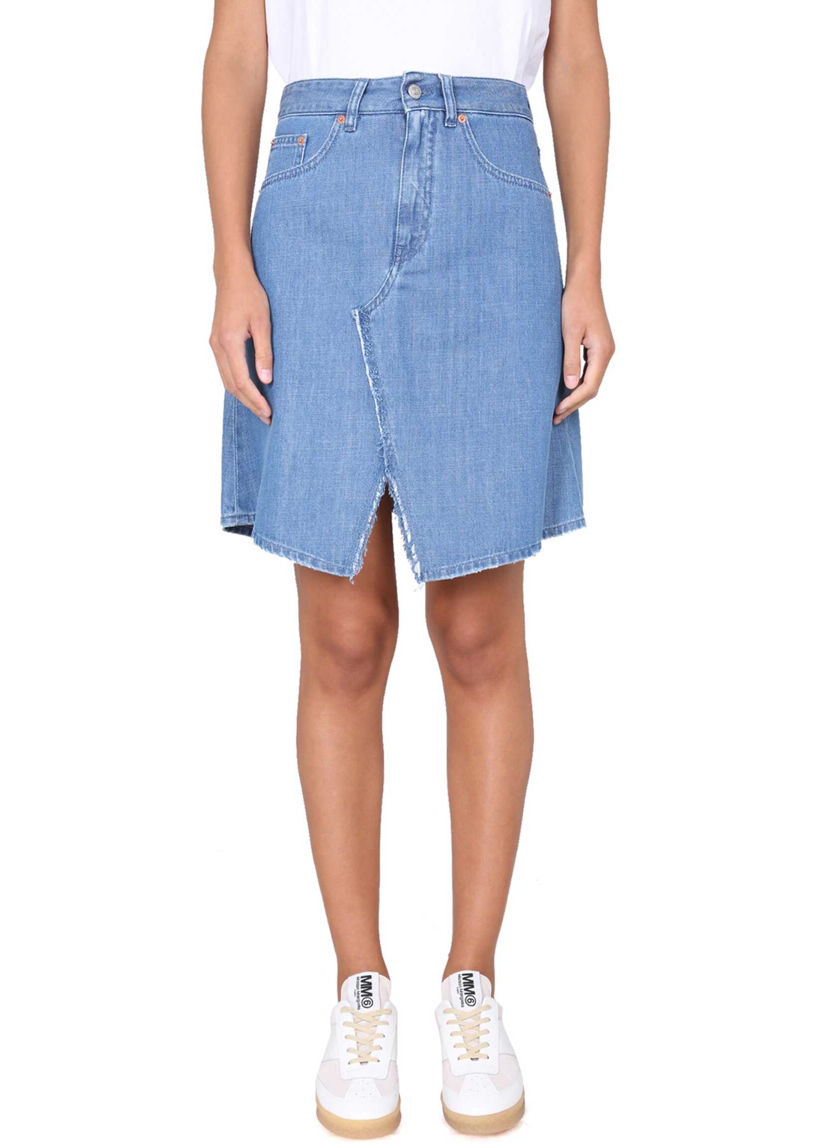 MM6 Maison Margiela Denim Skirt BLUE