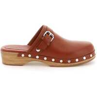 Saboti 'Thalie' Leather Clogs Femei