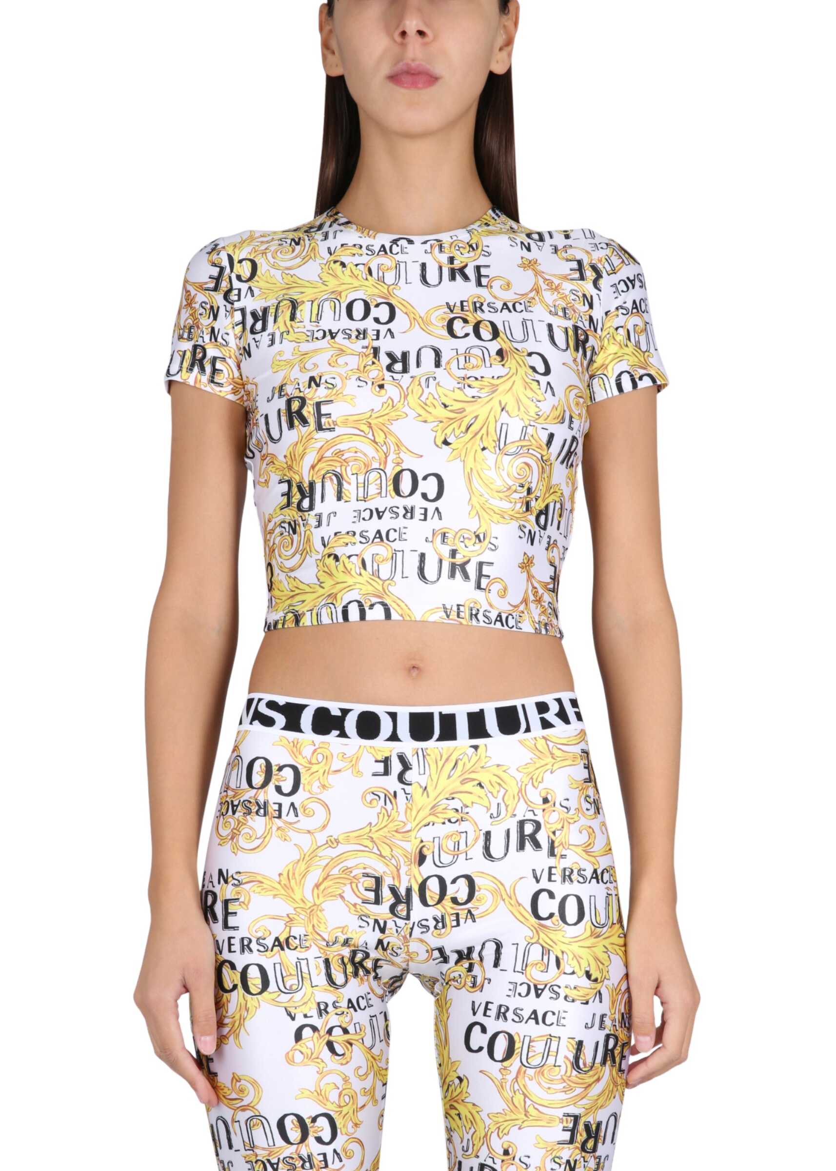 Versace Jeans Couture Cropped Fit T-Shirt MULTICOLOUR