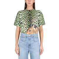 Tricouri Roberto Cavalli Jaguar Print T-Shirt