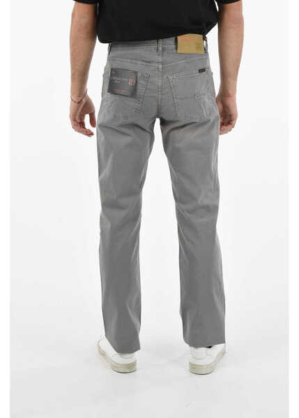 Pantaloni casual CORNELIANI Id Stretch Cotton 5 Pockets Pants Gray Barbati (BM 9603047) 2