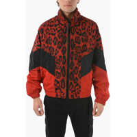 Jachete Hot Animalier Leopard-Printed Zip-Up Windbreaker Barbati