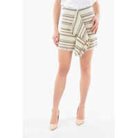 Fuste scurte Etoile Cotton-Jacquard Jiloa Miniskirt With Draped Detailing Femei
