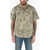 DSQUARED2 Short-Sleeve Shirt With Pointed Collar And Graphic Print Brown
