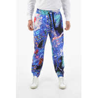 Pantaloni casual Cotton Jogger With Luminarie Print Barbati