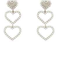 Cercei Three Hearts Earrings Femei