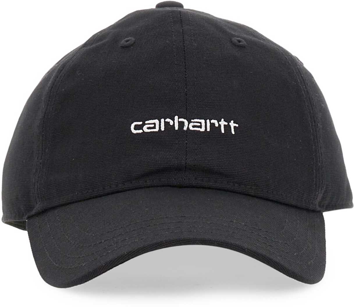 CARHARTT WIP Logo Embroidery Baseball Hat BLACK