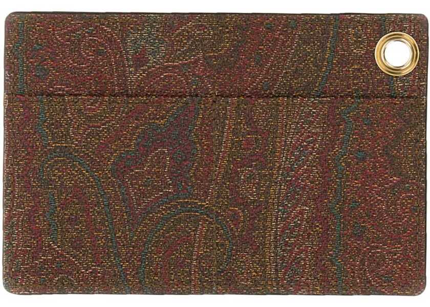 Portofele Barbati ETRO Paisley Card Holder