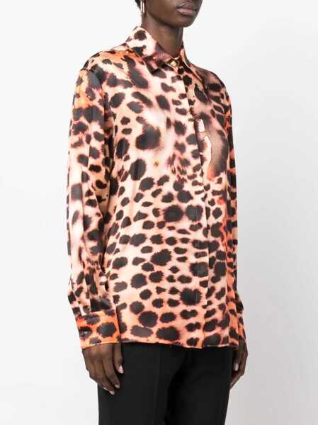 Camasi casual Roberto Cavalli Animal Print Shirt PINK Femei (BM 9605801) 3