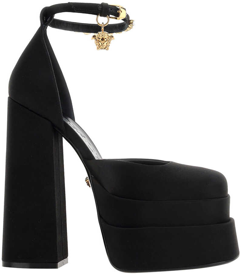 Versace Sandal NERO-ORO VERSACE