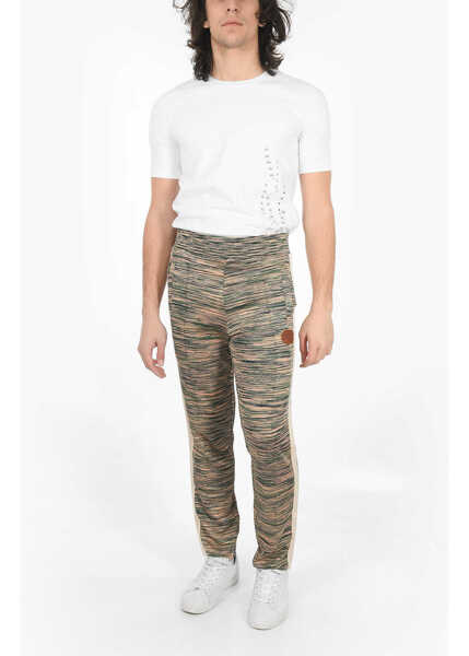 Pantaloni casual Palm Angels Missoni Contrasting Band Knitted Pants Multicolor Barbati (BM 9606158) 4