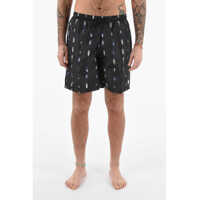 Bermude Nylon Allover Feathers Swimshorts Barbati