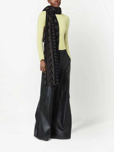 Esarfe Marc Jacobs The Monogram Knit Scarf CHARCOAL Femei (BM 9608648) 2