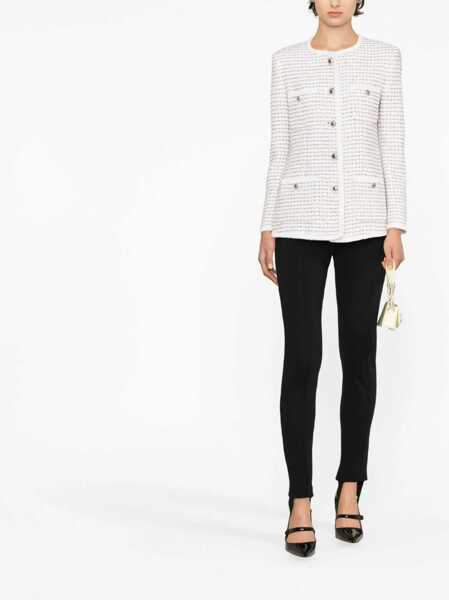 Sacouri office Alessandra Rich Tweed Jacket WHITE Femei (BM 9610073) 2