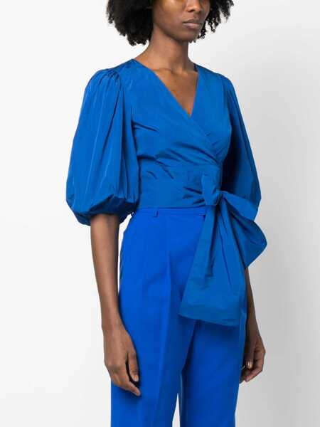 Bluze RED VALENTINO Taffeta Top BLUE Femei (BM 9610079) 3