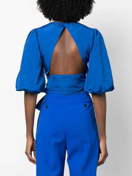 Bluze RED VALENTINO Taffeta Top BLUE Femei (BM 9610079) 4