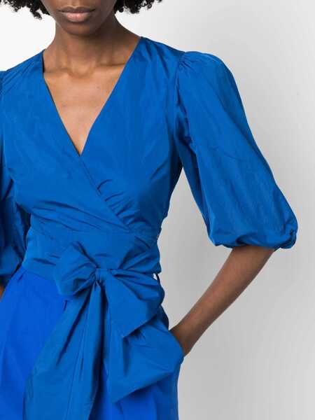 Bluze RED VALENTINO Taffeta Top BLUE Femei (BM 9610079) 5