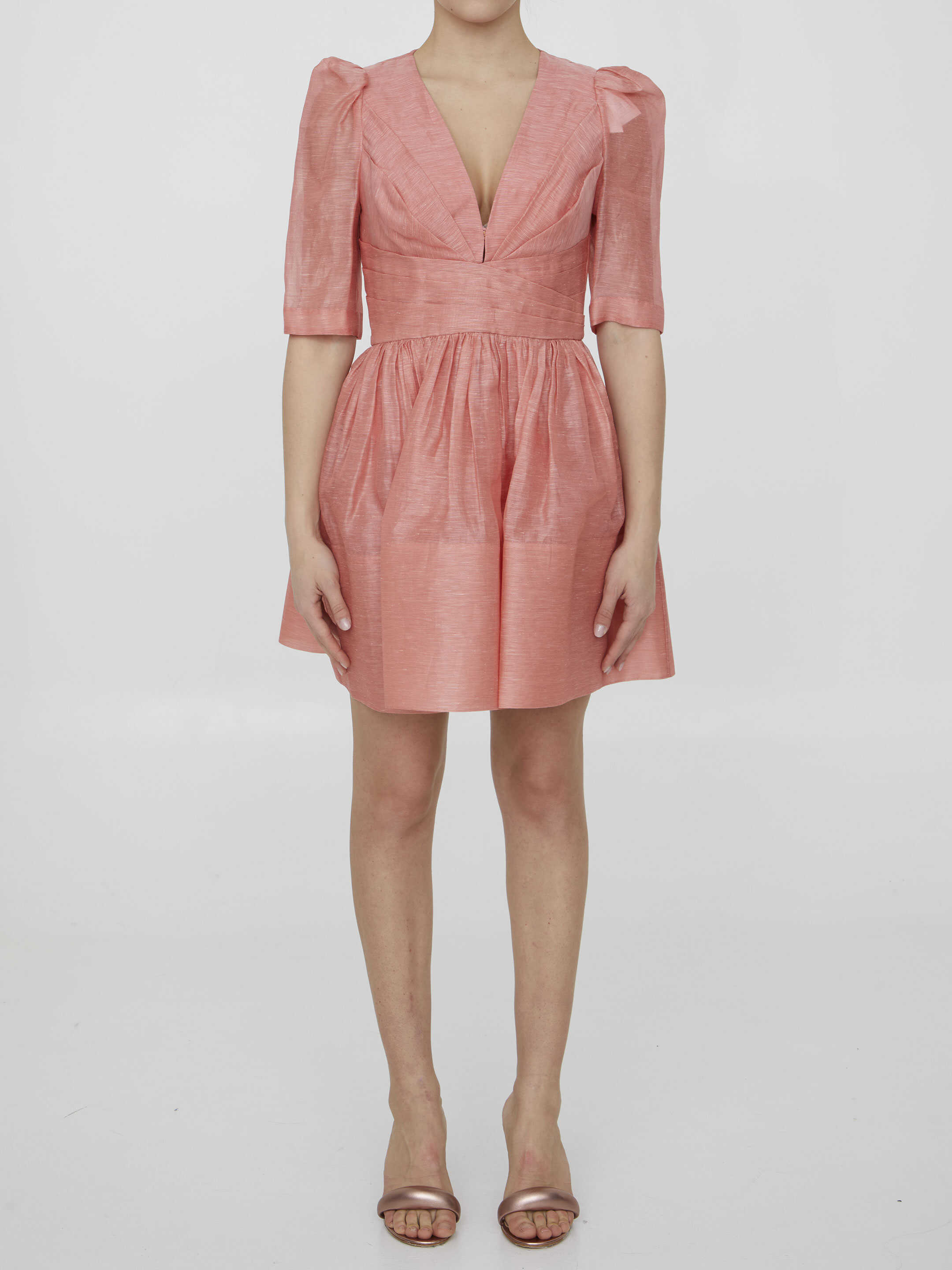 ZIMMERMANN Wonderland Mini Dress Pink