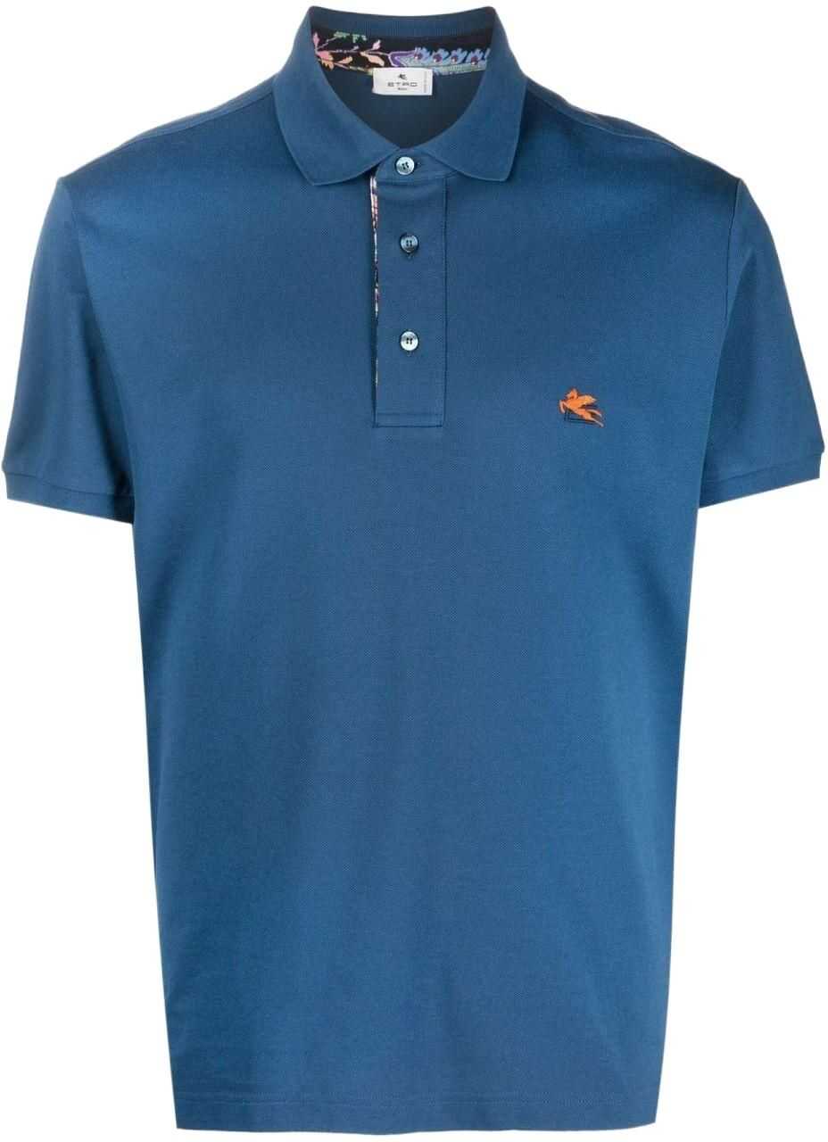 ETRO Cotton Polo Shirt BLUE