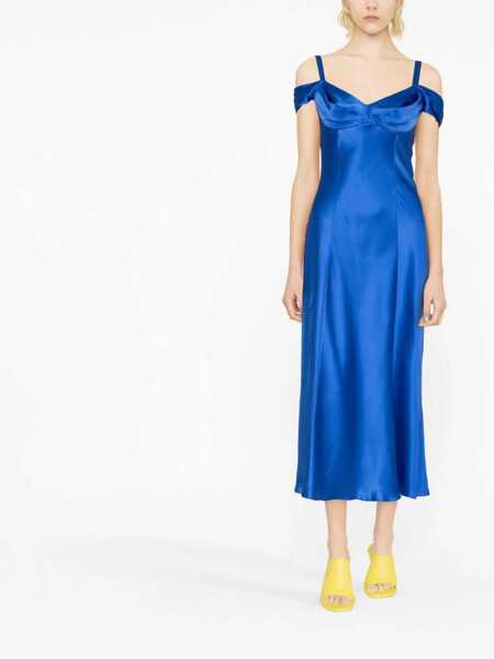 Rochii casual Alberta Ferretti Off-The-Shoulder Dress BLUE Femei (BM 9615728) 2