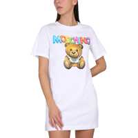 Tricouri Moschino Dama - Tricouri Moschino Teddy Bear T-Shirt Dress WHITE Femei (BM 9615743) - B-mall.ro