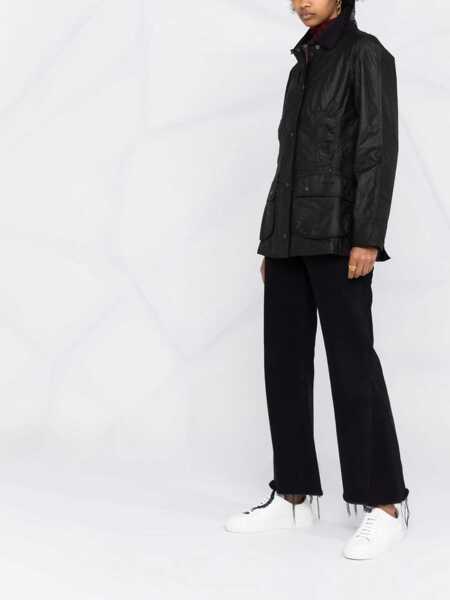 Geci de iarna Barbour Breadnell waxed Jacket BLACK Femei (BM 9615845) 4