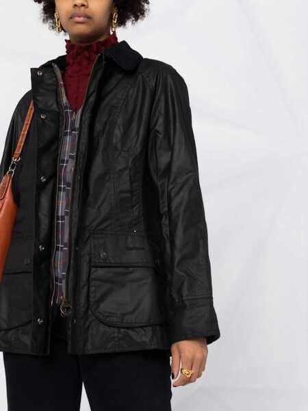 Geci de iarna Barbour Breadnell waxed Jacket BLACK Femei (BM 9615845) 5