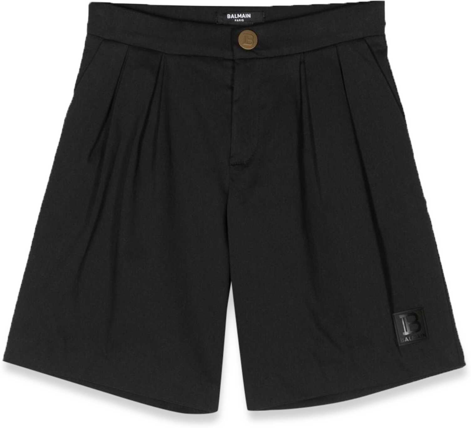 Poze Balmain Pinces Bermuda Shorts BLACK