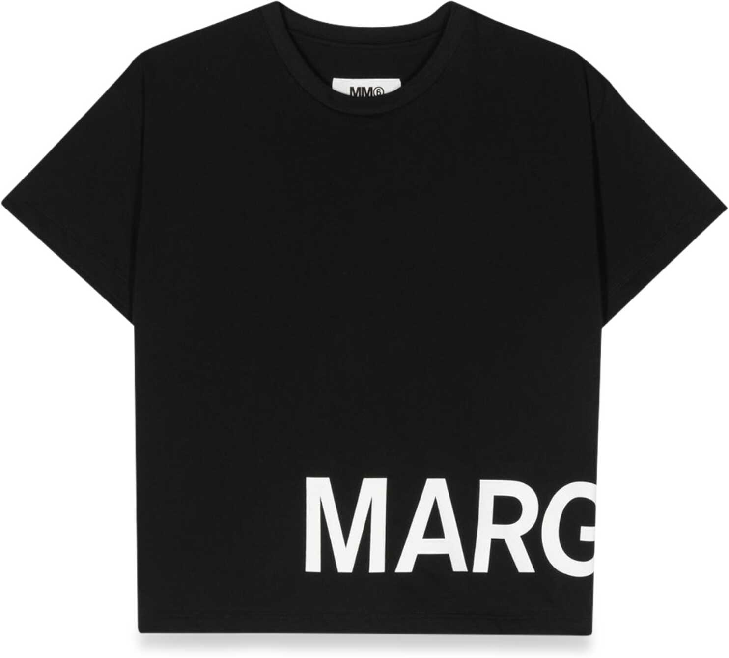Poze MM6 Maison Margiela Mc Logo T-Shirt At The Bottom BLACK