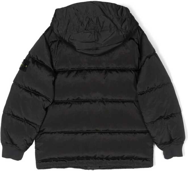 Geci de iarna Stone Island Down Jacket Blouson Side Logo Patch CHARCOAL Baieti (BM 9617603) 2