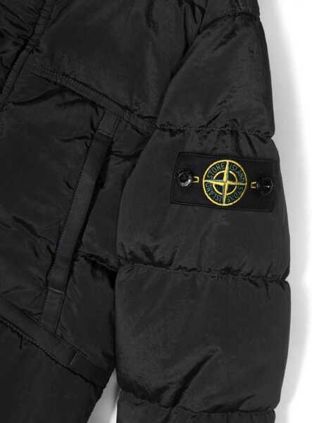 Geci de iarna Stone Island Down Jacket Blouson Side Logo Patch CHARCOAL Baieti (BM 9617603) 3