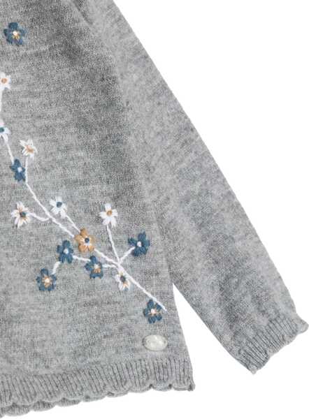 Cardigane Tartine et Chocolat Buttoned Crew Neck Cardigan GREY Fete (BM 9617621) 4